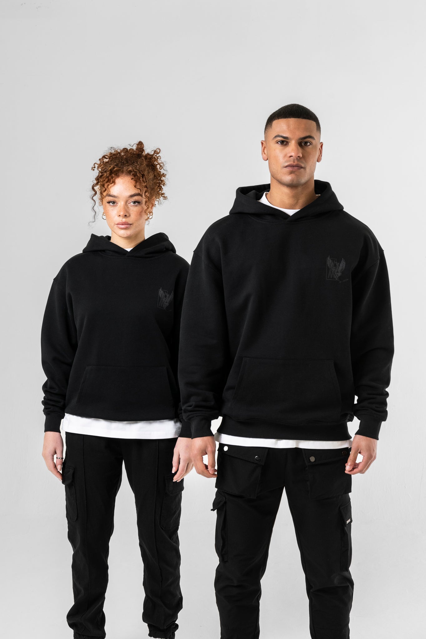 WXM Draig Oversize Hoodie - Black