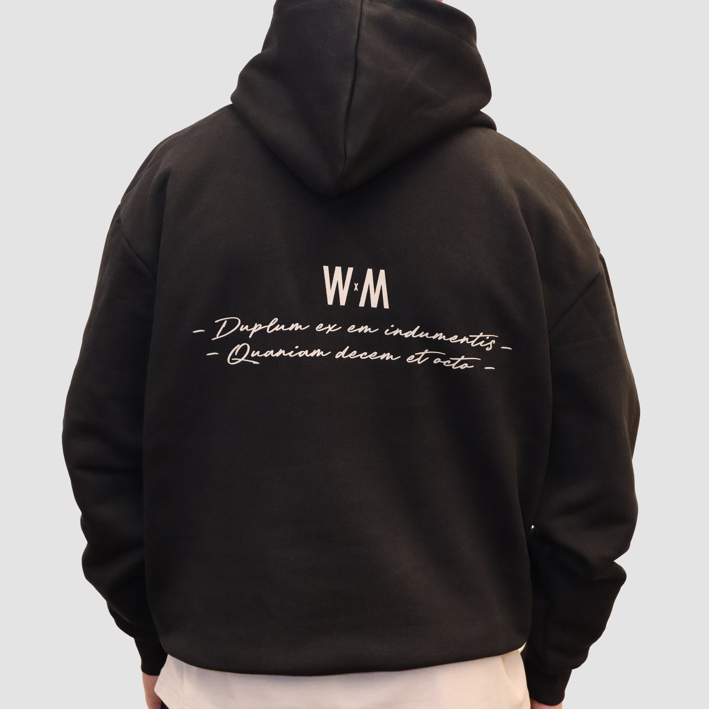 WXM Black Oslo Grey Oversize Hoodie