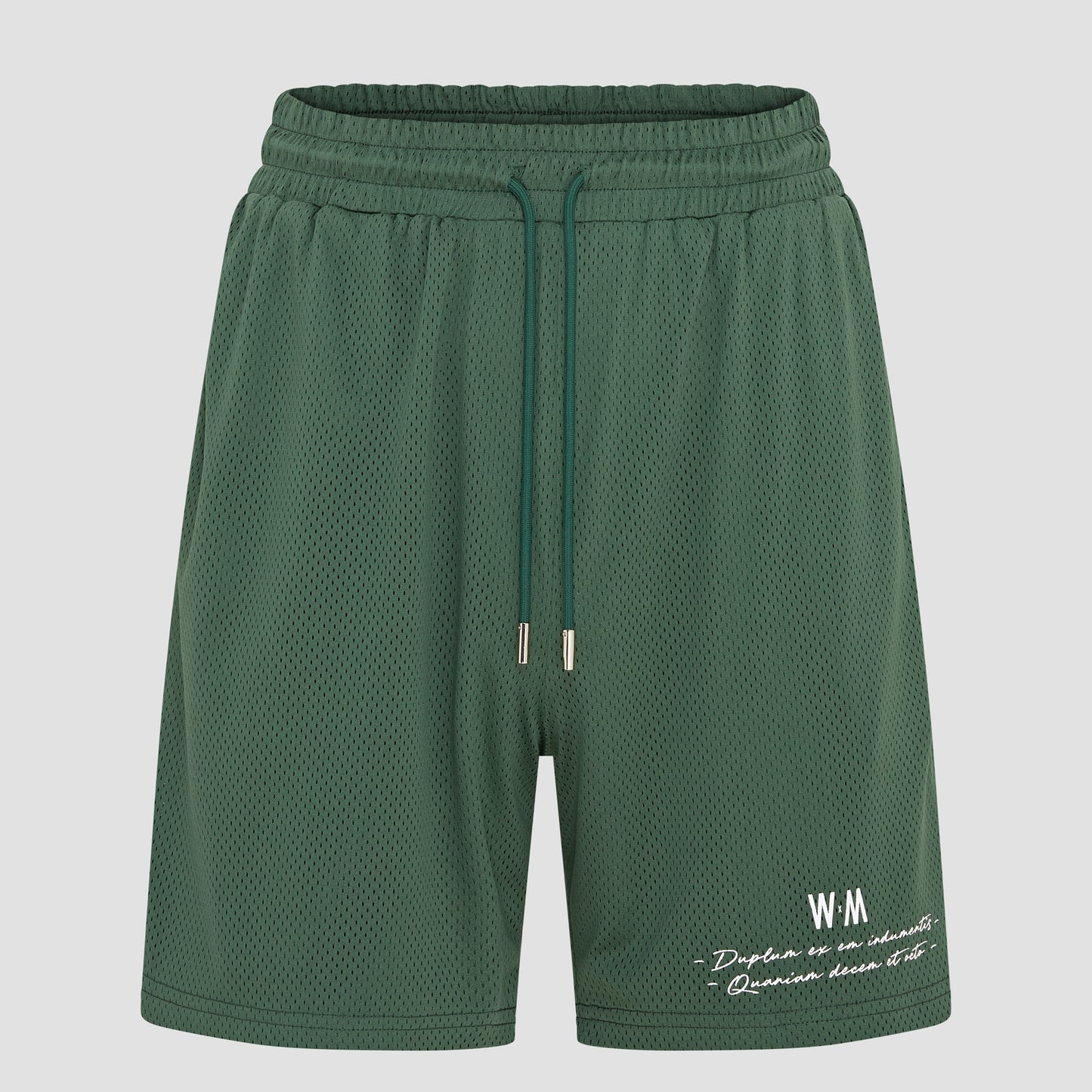 WXM Bottle Green Mesh Shorts