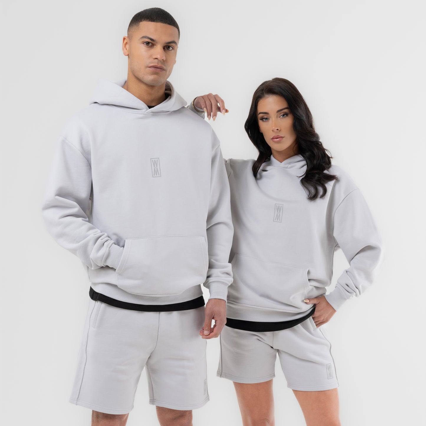 WXM Oslo Stone Oversize Hoodie & Shorts Set