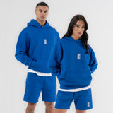 WXM Trypan Blue Oversize Hoodie & Shorts Set