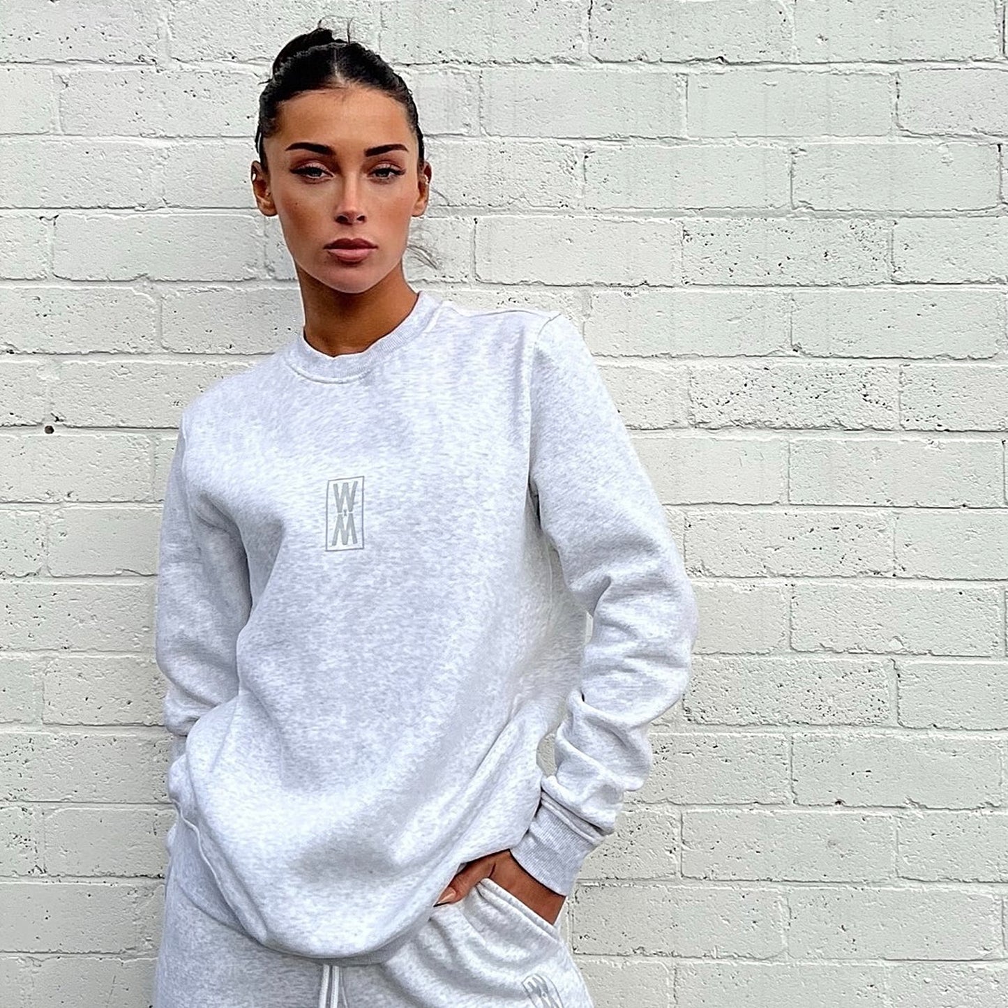 WXM Sweatshirt Tracksuit - Sky Light Grey